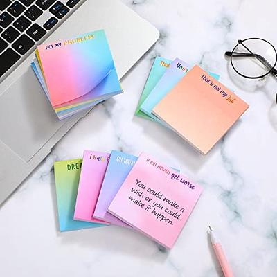 24 Pcs Sarcastic Notepads with Sayings Pens Funny Sticky Notes for Adults 3  x 4 Inch to Do List Funny Notepads for Coworker Gifts(Sarcastic)