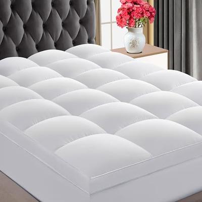 Bedsure Pillow Top Mattress Topper Queen Size - Cooling Mattress Pad Cotton  Quil