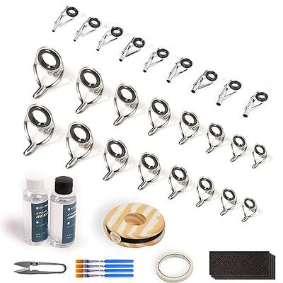 Dovesun Fishing Rod Repair Kit Fishing Rod Guides Rod Nylon Wrapping Thread  B-Spinning Rod Repair Kit 19PCS - Yahoo Shopping