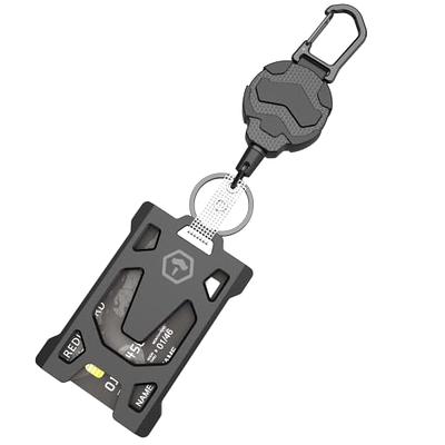 Retractable Badge Holder 3 Reel Clips With Lanyard Retractor For