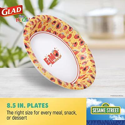 Glad for Kids 8 1/2-Inch Paper Plates, Small Round Paper Plates with  Dinosaurs for Kids, Heavy Duty Disposable Soak Proof Microwavable Paper  Plates, 8.5 Round Plates 20ct