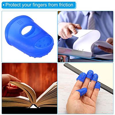 PATIKIL 0.85 Inch Rubber Finger Tips, 20 Pack Silicone Thumb Fingertip  Protector Covers Pads Thimble for Guitar Playing Office Counting Sewing,  Blue, Clear Large Size - Yahoo Shopping