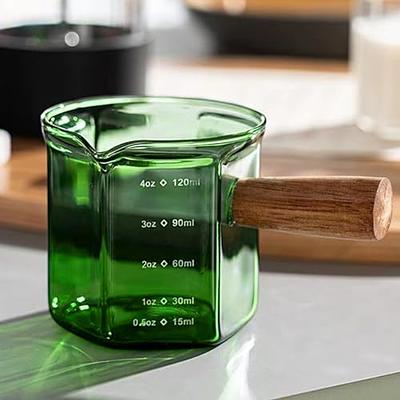 Set of 4 Glass Measuring Cups - Kitchen Mixing Bowl Liquid Measure Cup,  Glass Tupperware Bakeware. 1 cup, 2 cup, 4 cup, 8 cup.