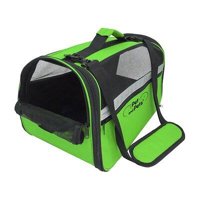 Pet Life Bubble-Poly Tri-Colored Insulated Pet Carrier - Green