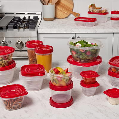 Rubbermaid TakeAlongs 40 Piece Food Storage Set, Red, Total of 12.6 Qts -  Yahoo Shopping