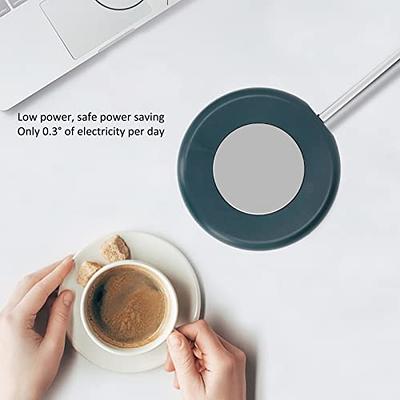 Mug Warmer USB, ABS Aluminum Alloy USB Interface Rechargeable Mug Warmer  55C Constant Temperature for Coffee for Office Pink