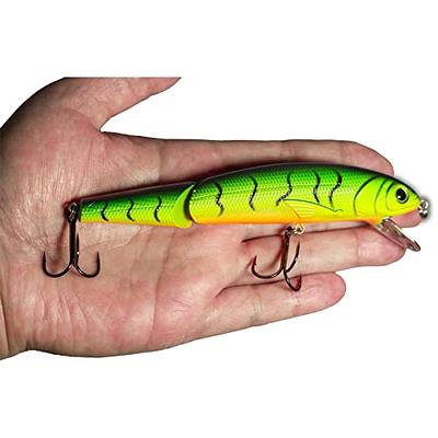  3-Pack, 6 Segmented, Realistic, Multi-Jointed, Slow Sink, Fishing  Lure, Gear, Makes A Great Gift : Sports & Outdoors
