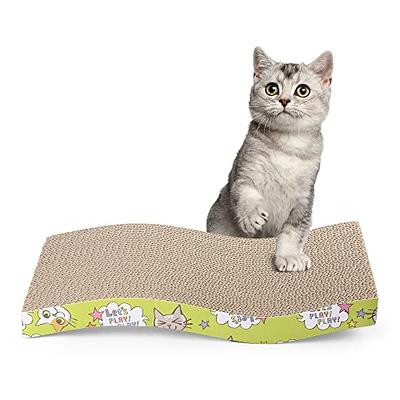 Cat Scratch Mat for Indoor Cats with Interactive Cat Toy and Catnip - Pet  Clever