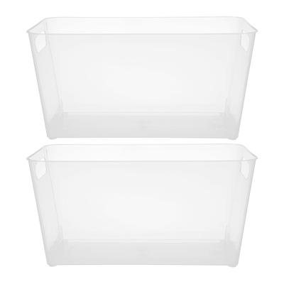 Mainstays Plastic Open Front Organizer Bin - Clear - 1 Each