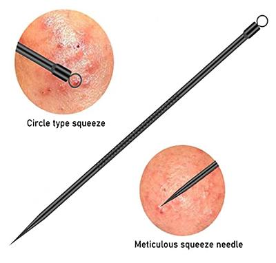4pcs Set Pimple Blackhead Clip Acne Removal Needle Set Needle Double-Head  Acne Needle Beauty Toolkit