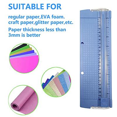 YingEnter Small Paper Cutter for Cardstock, 8.7*2.3 DIY Portable Cutter  Trimmer, A4 A5 Craft Guillotine Paper Trimmer Scrapbooking Tool with  Cutting