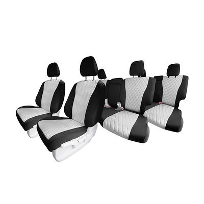 FH Group Flat Cloth 43 in. x 1 in. x 23 in. Full Set Seat Covers, Purple