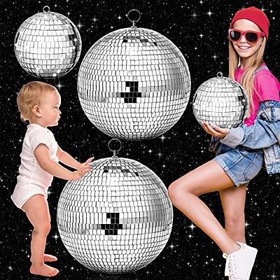 Large Gold Disco Ball Mirror Disco Ball 70s Mellow Gold Disco Ball Hanging  Disco Ball Stage Lightning Effect Ball for 70s Theme Party DJ Stage Props