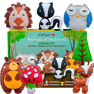  Puppy Sewing Kit for Kids,DIY Crafting Animal Felt Plushie, Sewing  Kit Sewing Kit for Kids, make your own stuffed animal kit for Boys and  Girls, Educational Beginners Sewing Set for 8-12