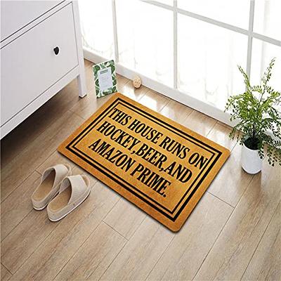 Back Door Guests Door Mat Funny Custom Doormat Welcome Mat Housewarming  Gift 