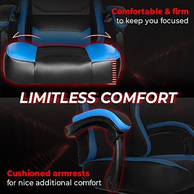 N-GEN Gaming Chair with Footrest Levelled Seat PU Leather