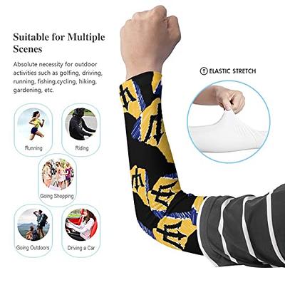 CompressionZ Compression Arm Sleeves for Men & Women UV Protection (Black,  M) 
