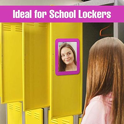 Cerem-magnetic Glass Mirror for School Locker, Fridge 5 inch x 7 inch Gray, Size: 5 x 7