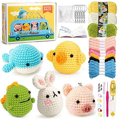 PP OPOUNT Crochet Kit for Beginners- 5 PCS Animal Crochet