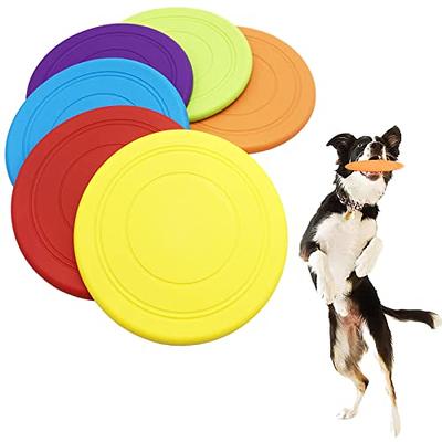 Bvrbaory 6 Pack Dog Flying Disc,Dogs Training Interactive Toys