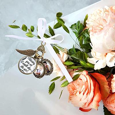 Lacy Oval Frame Bridal Charm Brooch Wedding Bouquet Photo Charm