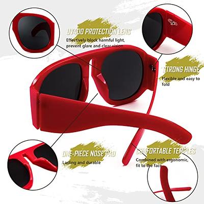 Women's Block Lens Flat Top Shield Sunglasses