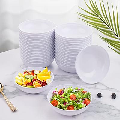 PLASTICPRO 100 Count Disposable 12 ounce White Plastic Soup Bowls