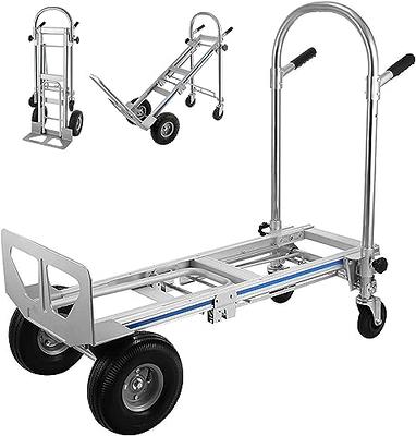 Tidoin 660 lbs. Folding Platform Cart Heavy-Duty Hand Truck Moving Push Flatbed Dolly Cart for Warehouse Home Office
