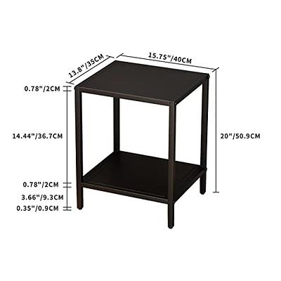 Hafenpo Black Metal Nightstand - 2 Shelf Multipurpose End Table Sturdy  Durable Bedside Table Easy to Clean Suitable for Function As a Night  Stand,End Table,Side Table (Black) - Yahoo Shopping