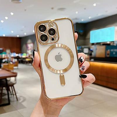 Square iPhone 13 Pro Max Case,Cute Full Camera Lens Protection &  Electroplate Reinforced Corners Shockproof Edge Bumper Case Compatible with  iPhone 13