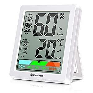 Digital Hygrometer Indoor Thermometer Room Thermometer and Humidity Gauge  with Temperature Humidity Monitor for Greenhouse, Garden, Cellar - Yahoo  Shopping