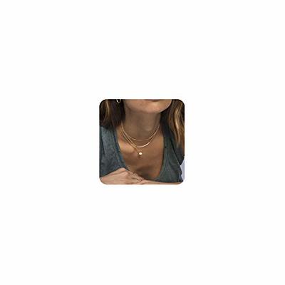 KDIZI Layered Necklaces for Women, Dainty 14k Gold Plated Simple Double Necklace  Layering Herringbone Cuban Chains Necklace Chunky Thick Chain Choker  Necklace Set Stack Trendy Jewelry Gifts for Girls - Yahoo Shopping