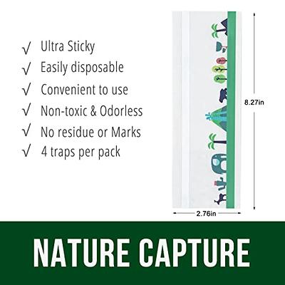 Sticky Fly Paper Disposable Fly Trap Paper Strip Pest Control Sticky Glue  Paper Non-Toxic Easy