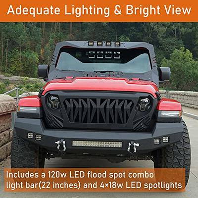 Mopar 7-inch Off-Road LED Light Kit for 2018-2024 Wrangler JL and 2020-2023  Gladiator JT