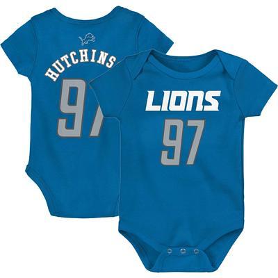 Youth Detroit Lions Aidan Hutchinson Blue Mainliner Player Name