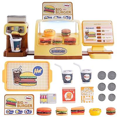 38Pcs Miniature Food, Fun Kitchen Mini Food Toys to Child Cosplay,  Including Fast Food Sets of Food and Drink, Suitable for Dollhouses and  Kitchen