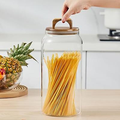 1 Gallon Glass Jar with Lid Big Pickle Jar with Airtight Lid Clear Glass  Storage