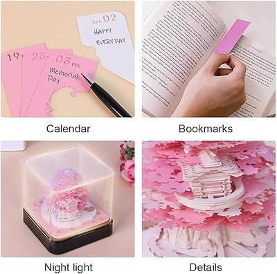 Artimemo Calendar 2024, Timepiece Calendar Tear Away 2024, 3D Art Calendar  Memo Pad 2024, 3D Memo Pad, 3D Magic Castle Weekly Calendar Notepad With