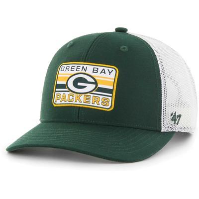 Men's '47 Cream Green Bay Packers Breakout MVP Trucker Adjustable Hat