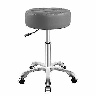 Antlu Rolling Swivel Stool Chair for Office Medical Salon Tattoo Kitchen Massage Work,Adjustable Height Hydraulic Stool with Wheels (Black)