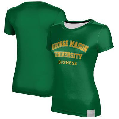 Men's Green George Mason Patriots Band Name Drop Crewneck Pullover