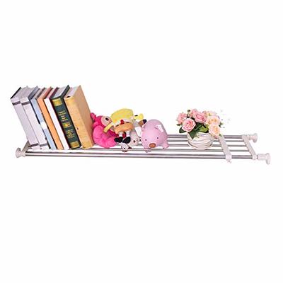 Hershii Tension Shelf Expandable Rod Closet System Heavy Duty