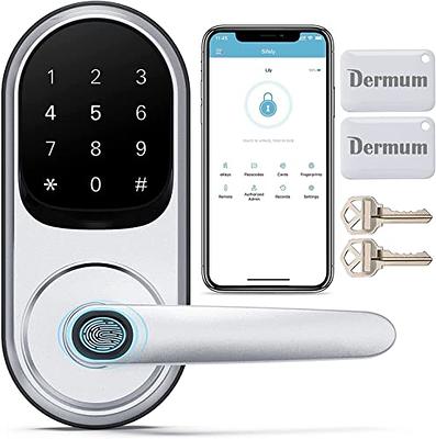 Dermum Smart Lock, Fingerprint Door Lock, Keyless Entry Door Lock