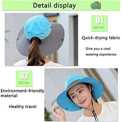 2 Women Bucket Hat UV Sun Protection Fold-up Wide Brim Packable Summer  Beach Cap