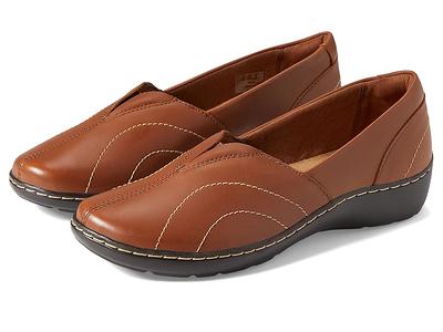 Clarks Collection Leather Slip-On Loafers - Cora Ashly 