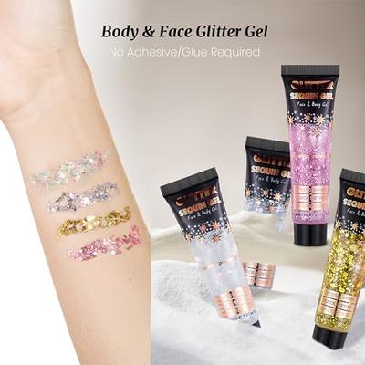 Rainbow Biodegradable Glitter Set - Rainbow Eco Glitter Set - Face and Body  Glitter Art