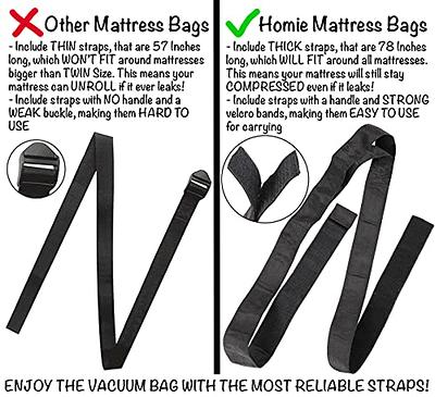 Mattress Vacuum Bag, Sealable Bag for Memory Foam or Inner Spring Mattresses,  Compression and Storage for Moving and Returns, Leakproof Valve and Double  Zip Seal (Cal-King) - Yahoo Shopping