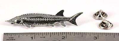 Sturgeon, Fish Pin, Pewter, F087, 2 1/2”, Rivers, Saltwater, Fishing, Lapel  Pin, Hat, Pins, Brooch, Jewelry, Gift, 100% Handmade in the USA, 200 Fish  Designs Available. - Yahoo Shopping