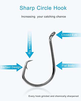  YVUDW Circle Hooks Saltwater Fishing Hooks Catfish