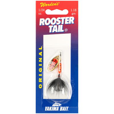 Worden's® Original Tuxedo Blade 1/24 oz. Rooster Tail®, Inline Spinnerbait Fishing  Lure - Yahoo Shopping